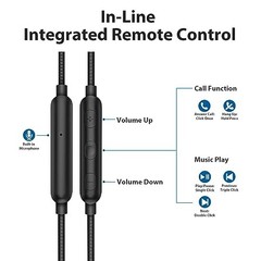 Black Wired Headphones for Laptop PC Chromebook Noise Isolating Ear
