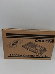 Vintage NOS Califone 1300AV Cassette Recorder Original Box New Old Stock Tested