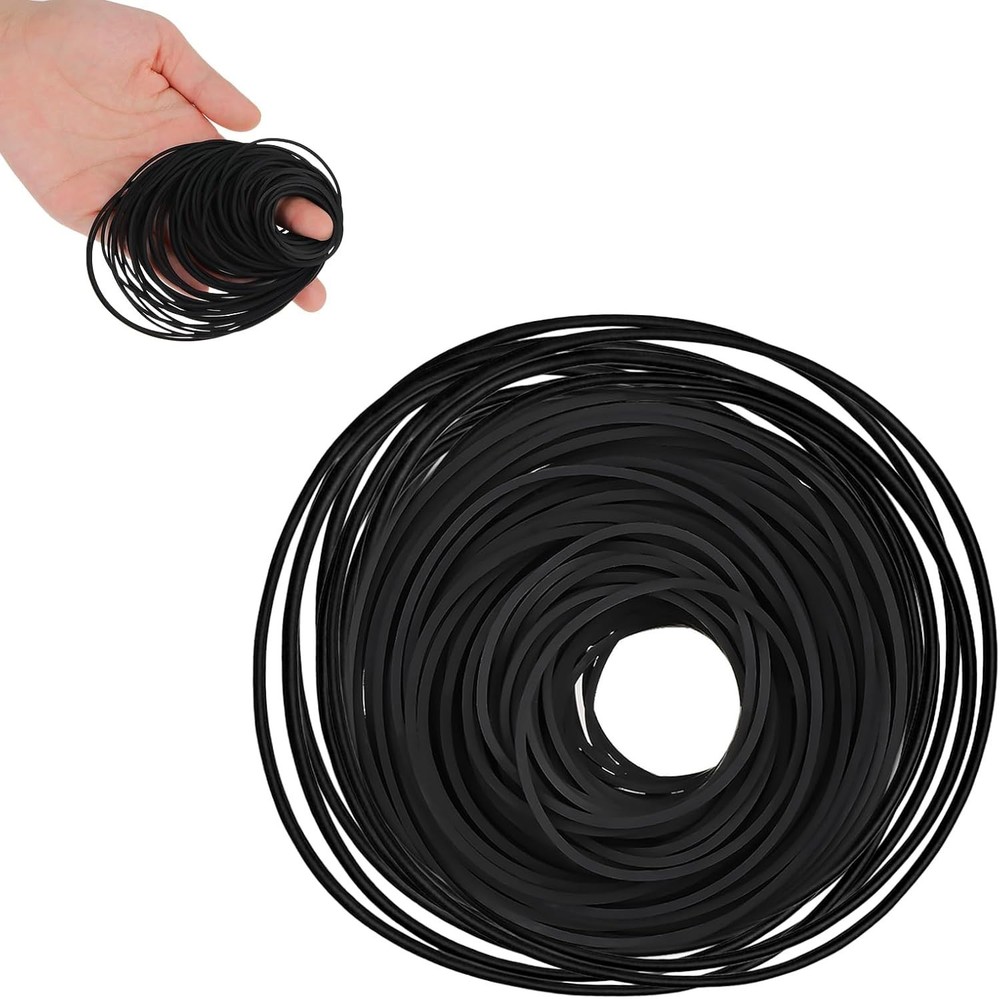 50 Pcs Cassette Belts Recorder Rubber Belts Recorder Repair Maintenance Tape