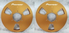 One Pair 10.5 » gold Pioneer Tape reel High Quality Aluminum Take Up Reel