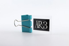 AR-3 logo badge Sticker Decal DIY waterproof 42.2mm(1.66&Prime;)X26.2mm(1.03&Prime;)