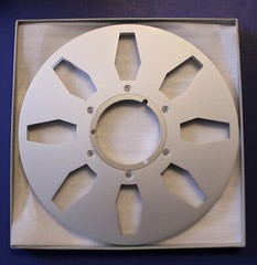 ANALOG AUDIO 10.5&Prime; X 1/4&Prime; PRECISION METAL TAPE REEL IN SILVER – ATR 3M AMPEX
