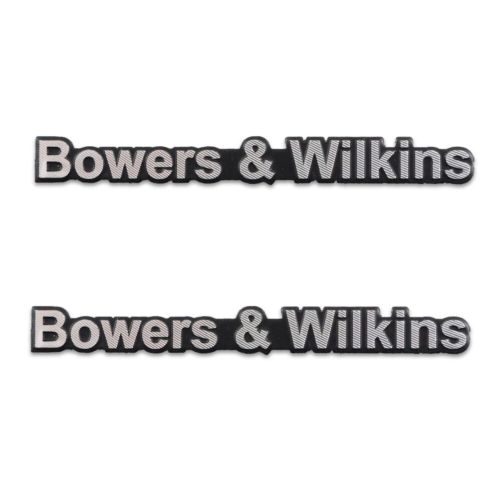 Bowers & Wilkins logo badge replacement piece Aluminum 51mm(2.00&Prime;)X5mm(0.19&Prime;)