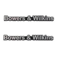 Bowers & Wilkins logo badge replacement piece Aluminum 51mm(2.00&Prime;)X5mm(0.19&Prime;)