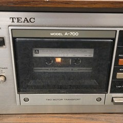 Vintage TEAC A-700 Stereo Cassette Deck Recorder Rare For Parts or Repair