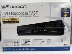 Emerson DVD VCR Combo Player Recorder Model ZV427EM5 For VHS And DVD Movies New