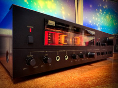 SANSUI RA-990 BROWN 🌈RaRe🌈 1983 Vintage Stereo Reverberation Amplifier Deck