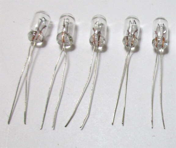 NEW 5 (Five) Miniature 24V 50ma 5mm Incandescent Lamps Bulbs