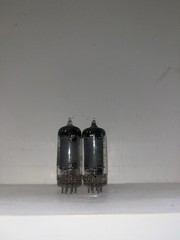 2 Magnavox 6BA6 Vacuum Tubes TV7 Tested Strong Non Matching See Photos