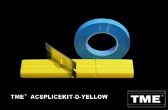 Splicing Kit Open Reel Audio W/ 1/4&Prime; YELLOW Splicing Block & Splicing Tape NEW!