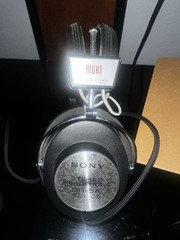 Sony DR-5A Stereo Headphones Black Silver Adjustable Headband 6.35mm 1970s Box