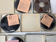 VTG 1980-81 Radio Show Reel to Reel Lot Black Beat Powerline Cue Sheets Not Test