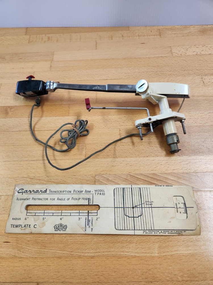 Garrard TPA-10 Tone Arm RARE w Template C