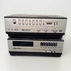 VTG Quasar VP5410TE VHS W/Matching Tuner Adapter VA520SE Untested Parts￼