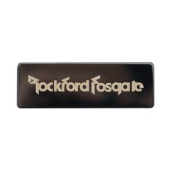 Rockford Fosgate stainless steel customize Logo 60mm(2.36&Prime;)X20mm(0.78&Prime; Dark Grey