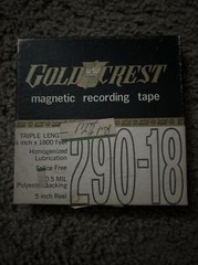 Vintage Gold Crest Recording Tape Reel to Reel 5”. Unknown Content
