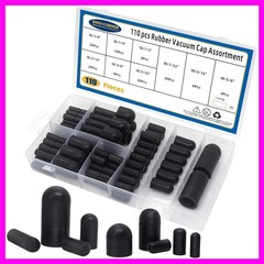 110 PCS Vacuum Caps Assortment, Vacuum Plugs Hose End Cap, Rubber Vacuum Caps…