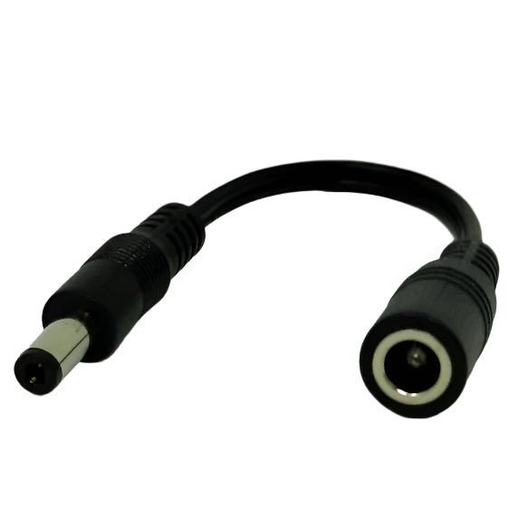 DC Barrel Plug Polarity Reverser 2.1×5.5mm to 2.1×5.5mm Adapter 18AWG