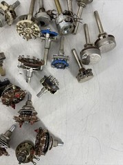 LOT OF OVER 60 Angstrohm Precision and Ohmite Potentiometers Various OHMS