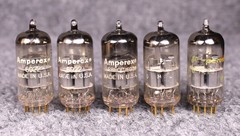 (5) Amperex 6922 PQ Gold Pin Tubes ~ 7308 E88CC ~ TEST STRONG!