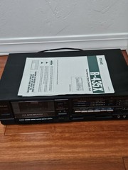Teac R-435X Black Tape Selector Level Auto Reverse Stereo Cassette Deck UNTESTED