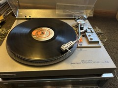 Pioneer PL-518 Turntable With Original Box Vtg Record Player Tested *READ*