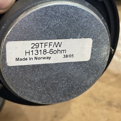 SEAS Prestige 29TFF/W H1318‑06 Textile Dome Tweeters – 6 Ohm – Norway – NOS PAIR