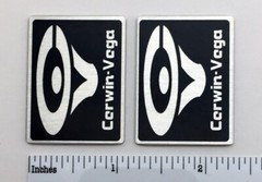 Cerwin Vega 212 Speaker Badge Logo Emblem Custom Made Aluminum 417R