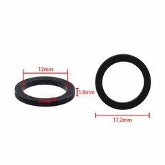 2pcs 13mmx17.2×1.8 Idle Wheel Belt Loop Idler Rubber Ring for Cassette Deck Tape