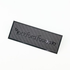 Rockford Fosgate Speaker carbon fibre Custom Made Badge 106mm(4.17&Prime;)X39mm(1.54&Prime;)