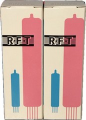 (2) RFT SIEMENS ROHRE EL34 DIMPLE TOP TUBES TEST=G1 Bias, GM, GL, IG2, IKP, VG2