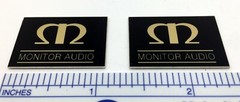 Monitor Audio Speaker Badge Logo Custom Made Aluminum