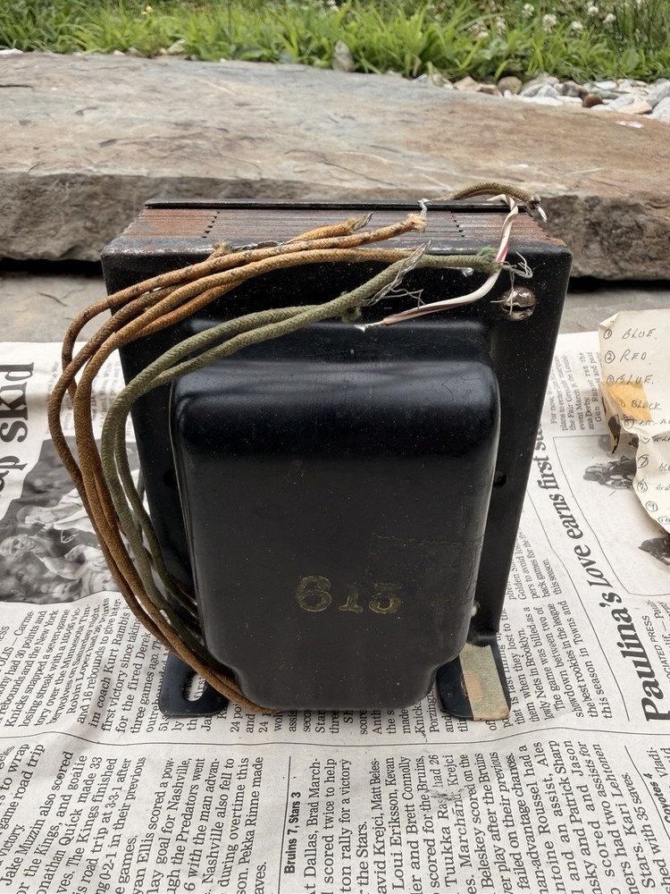 Vintage Unknown Tube Amplifier Push-Pull 6l6 20W Output Transformer Tested W/box