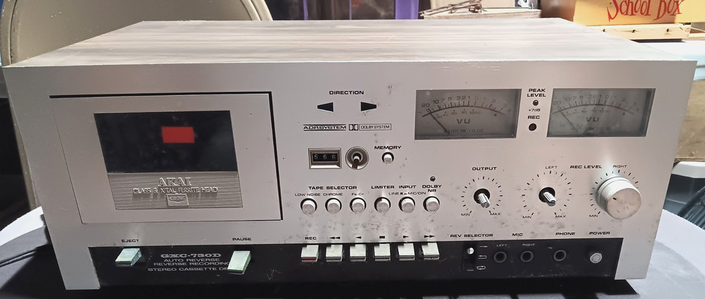 Vintage AKAI Cassette Deck Player Recorder GXC-730D Japan