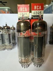 RCA 6BQ5/EL84 NOS Nib Plate Getters Match Pair