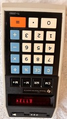 Texas Instruments TI-2550 Vintage Calculator Complete w/ Box + Original Papers