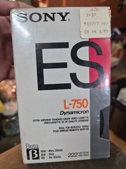 Sony – ES L-750 Dynamicron Betamax Blank Tape – New Sealed