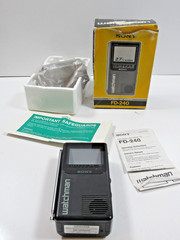Vintage Sony Watchman FD-240 Black And White TV Works In Original Box #P48