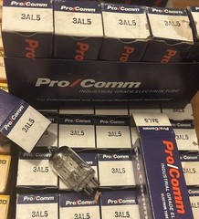Full Sleeve Of 5 3AL5 Pro/Comm Double Diode Tubes Mexico Label Vacuum Amp Radio