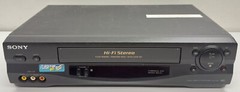 Sony VCR SLV-N55 Hi-Fi Stereo 4-Head VHS Player Recorder UNTESTED NO REMOTE READ