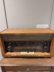 VTG Grundig Type 3095/56 Tube Radio AM FM Shortwave German Wood Console