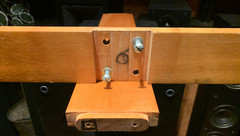 Otari 19 inch standard rail (14 space) adjustable angle Wood Cabinet Casters
