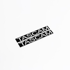 TASCAM BR-20 Tape Deck logo Badge Custom Aluminum 53.8mm(2.12&Prime;)X8.8mm(0.34&Prime;)