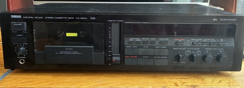 Vintage Yamaha Kx 800u Cassette Deck (Parts Or Repair)