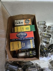 Lot of over 50 Vintage Vacuum Tubes Assorted Sizes AS IS Untested