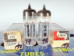 Pair NEC 12BH7 12BH7A Japan NOS NIB Tested Like NOS Tube