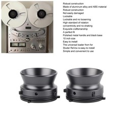 1-Pair 10 NAB Hub Adapters Polished Aluminum Reel Opener For Studer/ (Grey)