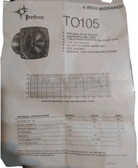 NOS Peerless 4&Prime; Midrange Speakers Pair From 1997 Polypropylene Cone
