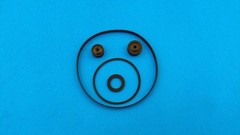 FULL Set Belt (2 pcs) + Idler + Roller (2 pcs) for deck Akai GX-9 Repair Parts