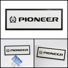 Pioneer logo badge Sticker Decal waterproof 108mm(4.25&Prime;)X40mm(1.57&Prime;)